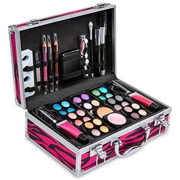 Vokai Makeup Kit Gift Set - 51 Piece 32 Eye Shadows 2 Blushes 2 Lipsticks 2 Lip Glosses 2 Eye Liner Pencils 1 Lip Liner Pencil 1 Mascara